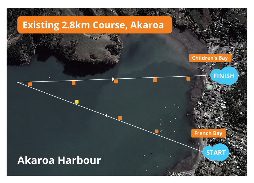 Course Map for the existing course in Akaroa – ‘French Bay to Children’s Bay’