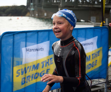 10 year old Gisele Chetwynd takes on Swim the Bridge